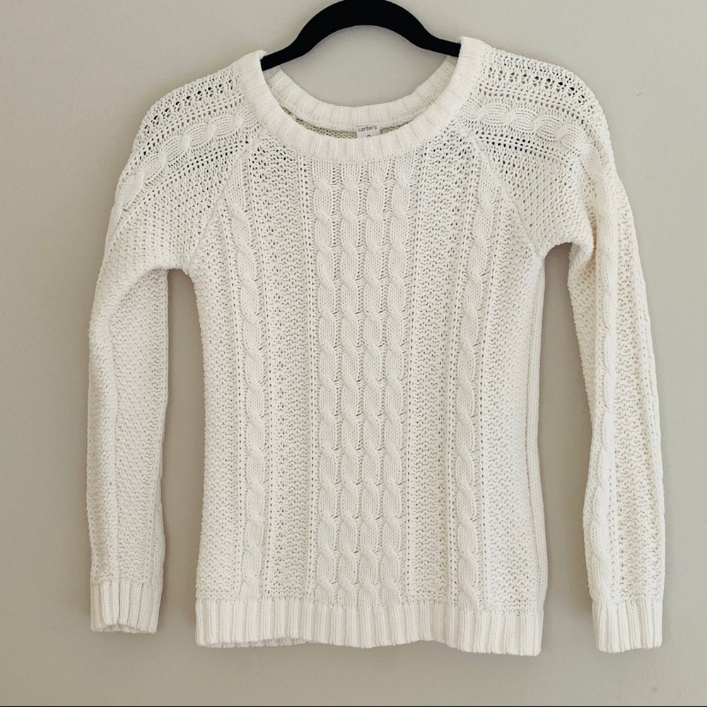 Carter’s 100% white cotton sweater